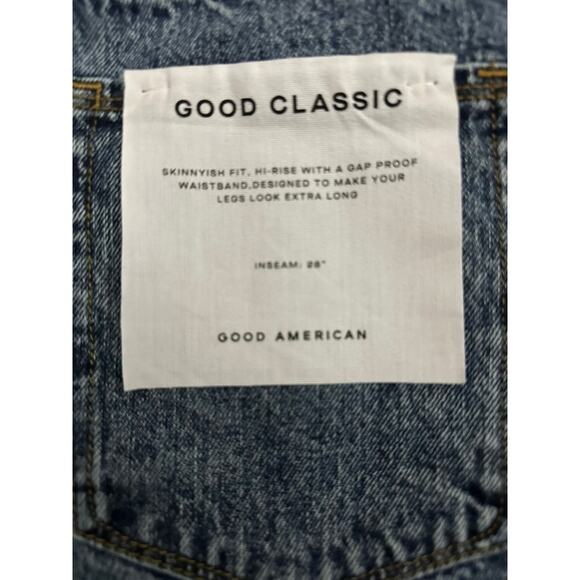 Good American Skinnyish Fit High Rise Jeans size 6/28 - Picture 10 of 10